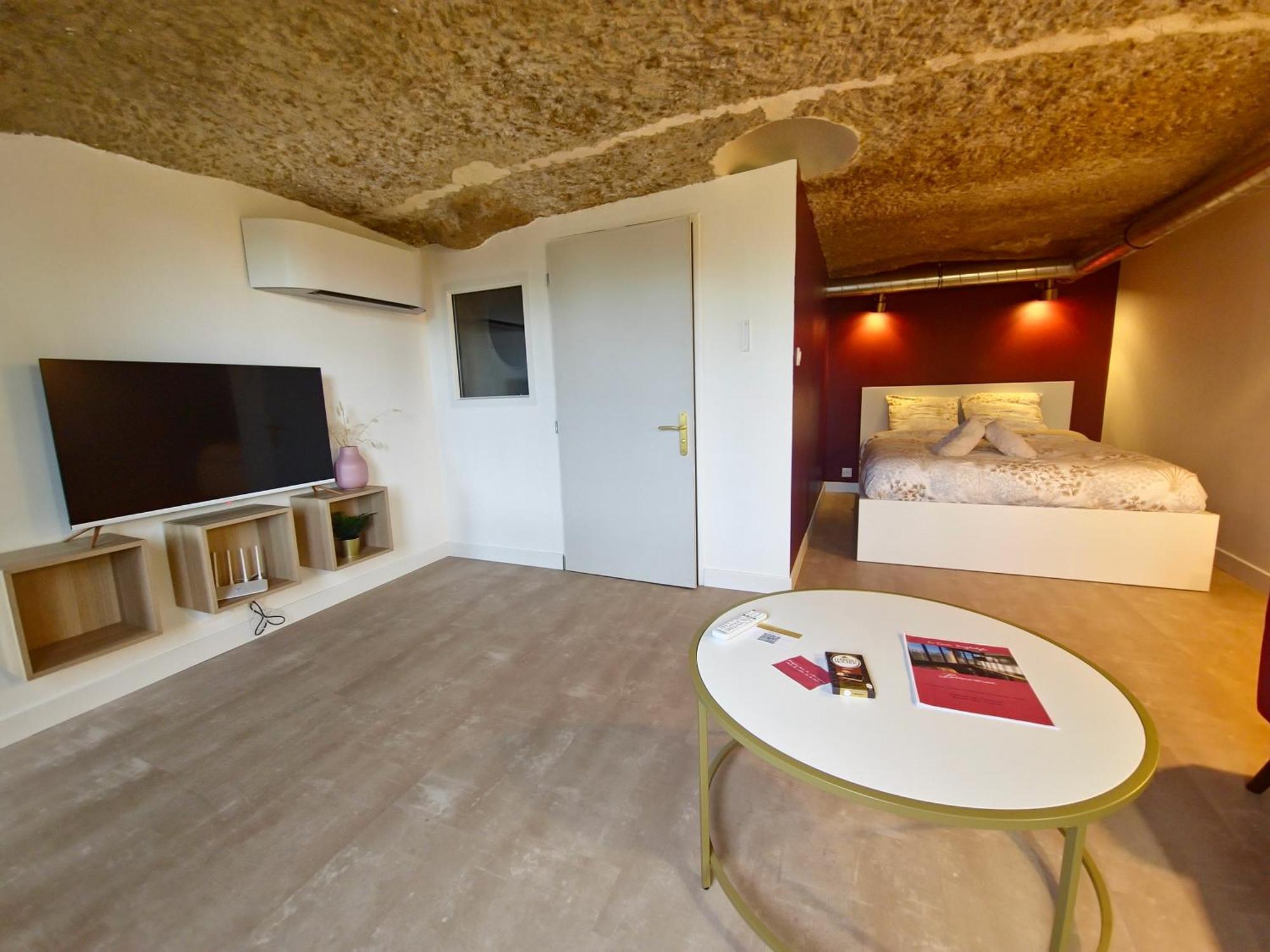 Apartament Le Cocon Troglodyte Saint-Étienne-de-Chigny Zewnętrze zdjęcie